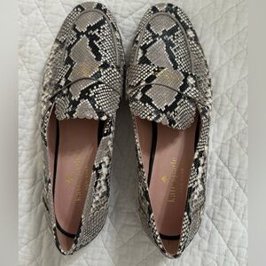 Never Worn Kate Spade Snake Print Loafers - Black and Gray
